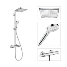 Crometta E 240 1jet Showerpipe Душова система з термостатом, хром