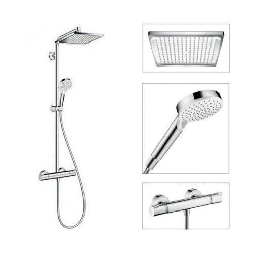 Crometta E 240 1jet Showerpipe Душова система з термостатом, хром