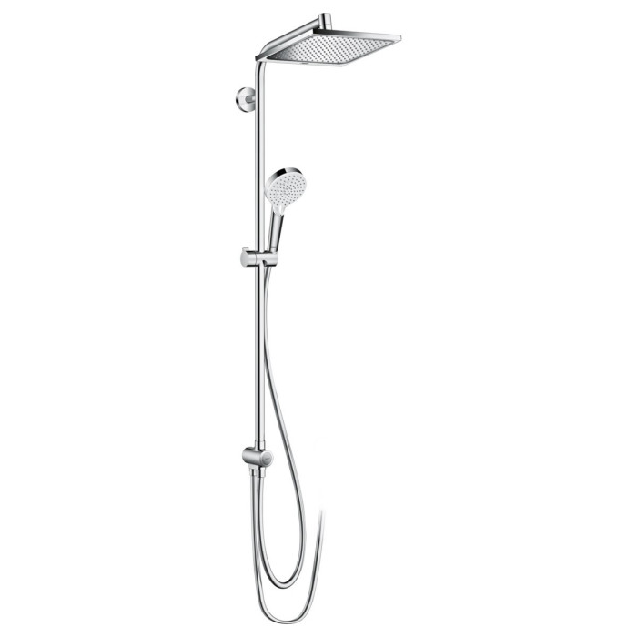 Crometta E 240 1jet Showerpipe Reno Душевая система EcoSmart 9 л / мин, хром