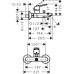 Змішувач для ванни HANSGROHE Logis Loop, хром