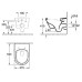Комплект: ARCHITECTURA Directflush унітаз підвісний 37*53см в ком з сід з функцією Slow closing + GROHE інстал