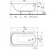 Ванна акриловая KOLO COMFORT  150*75 см