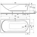 Ванна акриловая KOLO COMFORT  190*90 см 056044