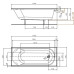 Ванна акриловая KOLO OPAL PLUS 170х70 см