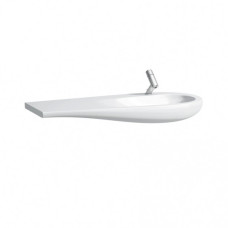 Умывальник ALESSI ONE 120см, с интегр. столешницей слева, без отв. под смеситель, без отв. перелива, с покрытием LCC