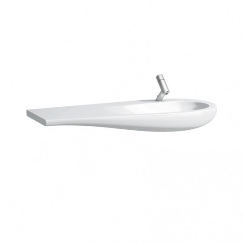 Умивальник ALESSI ONE  120см, з інтегр. стільницею зліва, без отв. під змішувач, без відп. переливу, з покриттям LCC