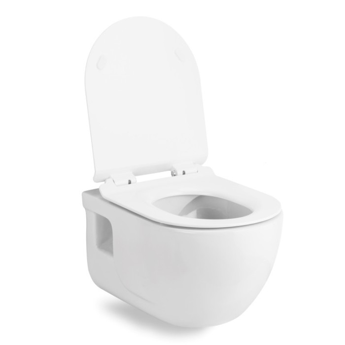 ALTEA Rimless унітаз 53*35,5*40см підвісний у комплекті з сидінням Slim slow-closing