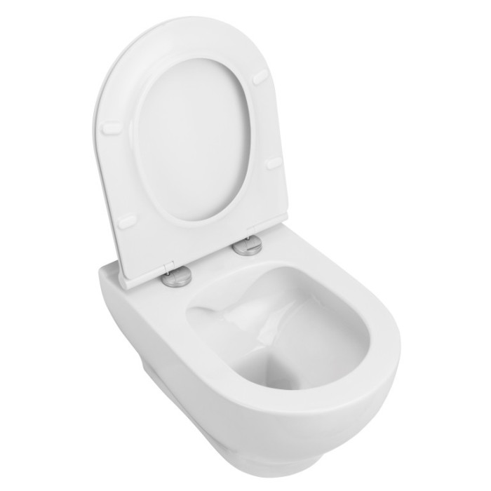 OLIVA Rimless унітаз 525*365*400мм підвісний у комплекті з сидінням Slim slow-closing