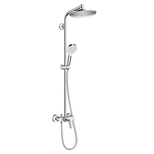 Crometta S 240 1jet Showerpipe Душова система з одноважільний змішувач, хром