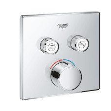 Змішувач для душу SmartControl зовнішня частина, на 2 виходи, хром