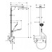 Raindance E 300 1jet Showerpipe 350 ST Душова система