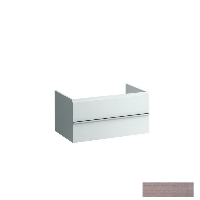 CASE тумба 89,5*52*23/45см, с 2мя выдвижными ящикаичками, с сифоном, открытая сверху и с тыла, светлый дуб