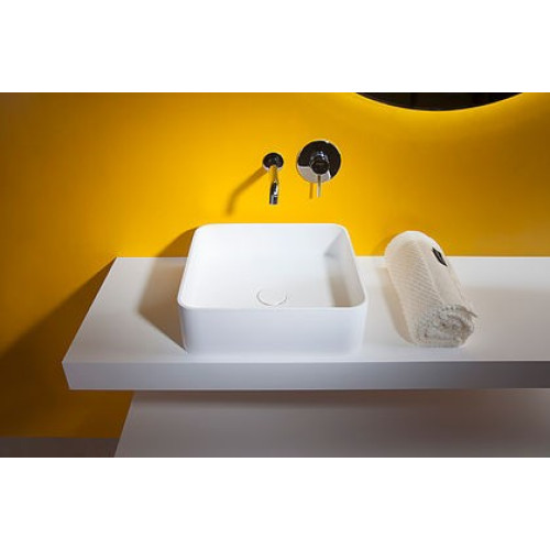 Раковина накладная каменная Solid surface 400*400*125mm