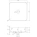 Раковина накладная каменная Solid surface 400*400*125mm