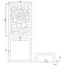 Декоративный ажурный светильник, каменный Solid surface 150*150*220mm