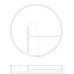 Тарілка для косметики, кам'яна Solid surface D280*45mm