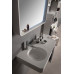 Раковина-стільниця підвісна з рушником, кам'яна Solid surface 750*480*140mm