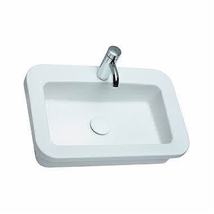 Умывальник COCKTAIL 65см, встраиваемый на столешницу, прямоугольный, с покрытием Reflex