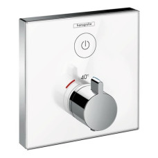 ShowerSelect Термостат для одного споживача, скляний, СМ, білий/хром
