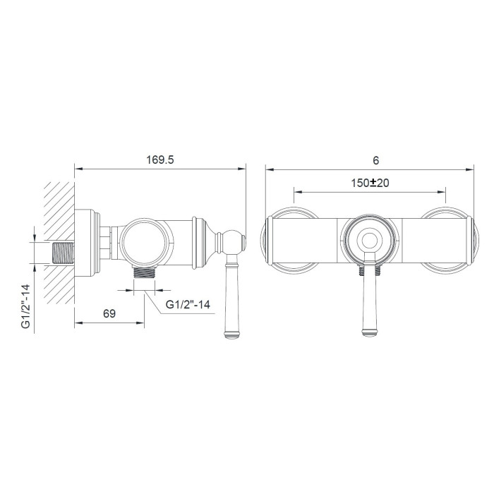 Смеситель Imprese Hydrant ZMK031806080