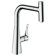 Смеситель для кухни ANSGROHE Metris Select, однорычажный, с выдвижным изливом