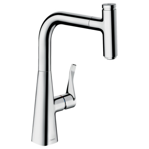 Смеситель для кухни ANSGROHE Metris Select, однорычажный, с выдвижным изливом