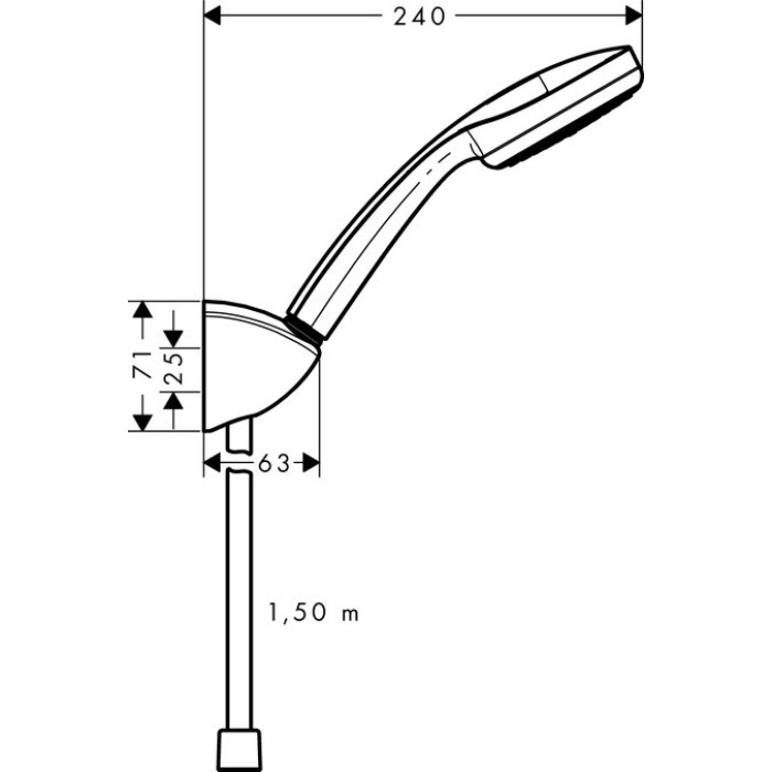 Душевой набор HANSGROHE Monsoon Eco Porter