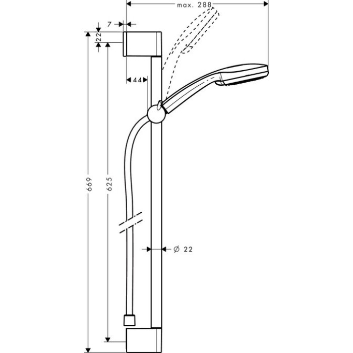 Душовий набір HANSGROHE Monsoon Vario