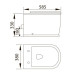 PUERTA RIM унитаз подвесной 58,5*38*33см, сиденье твердое slow-closing