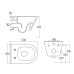 AIVA Rimless 530*355 *420 мм підвісний унітаз з сидінням Slim slow-closing