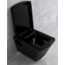 TEO black унитаз 53*35,5*40см подвесной в комплекте с сиденьем slow-closing