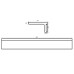 Полиця кам'яна Solid surface 450*120*65мм