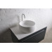 Раковина накладна кам'яна кругла Solid surface ø420*150 mm