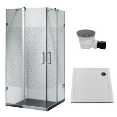 Душевая кабина APPOLLO 90х90х1900 мм, квадратная