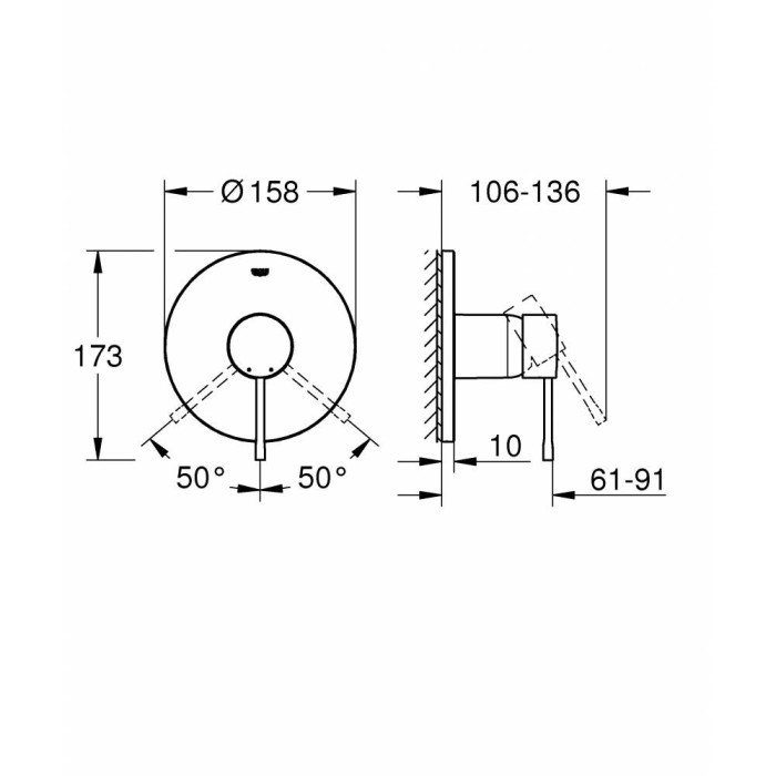 Смеситель для душа GROHE ESSENCE 24057001