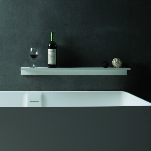Полиця 60*12*6,5см кам'яна Solid surface