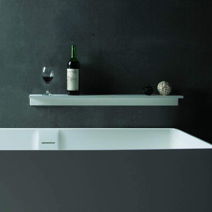 Полиця 60*12*6,5см кам'яна Solid surface