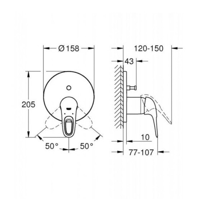 Смеситель для душа Grohe Eurostyle  (24049003)