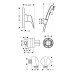 Logis Набор скрытого монтажа с гигиенической лейкой (71666000+27454000+32127000)