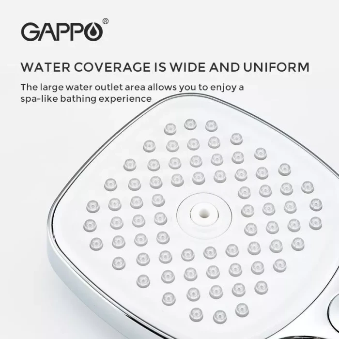 Ручний душ GAPPO G003, 3-режим, чорний
