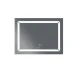 Дзеркало з LED-підсвічуванням MIXXUS Light MR01-700x500 годинник, антизапотівання
