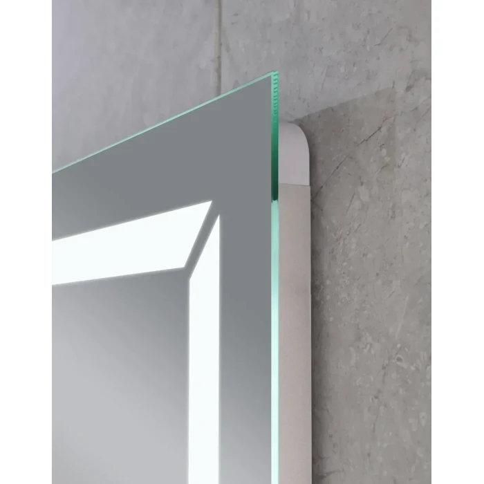 Дзеркало з LED-підсвічуванням MIXXUS Light MR01-700x500 годинник, антизапотівання