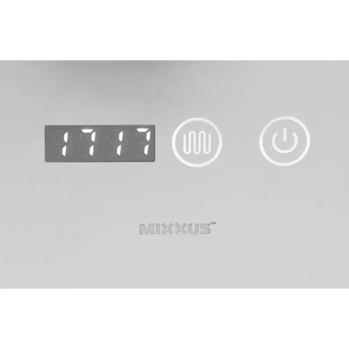 Дзеркало з LED-підсвічуванням MIXXUS Light MR01-700x500 годинник, антизапотівання