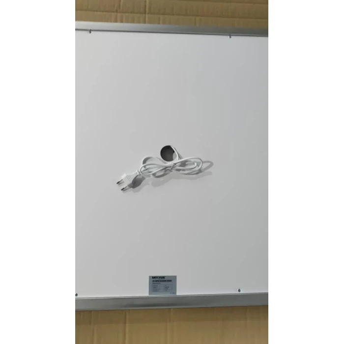 Дзеркало з LED-підсвічуванням MIXXUS Light MR01-700x500 годинник, антизапотівання