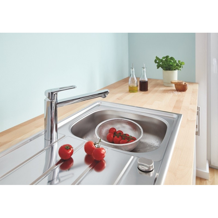Змішувач GROHE BAULOOP 31706000 для миття одноважільний, хром