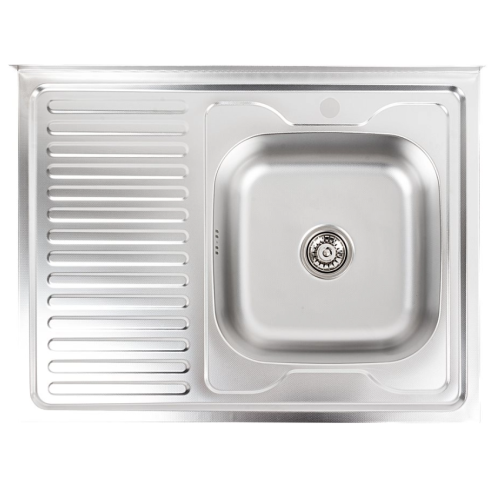 Мойка прям. накл. 600х800 декор PLATINUM прав.