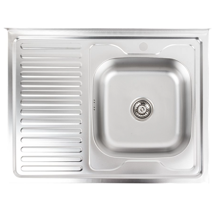 Мойка прям. накл. 600х800 декор PLATINUM прав.