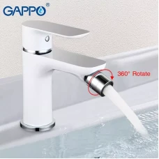 Змішувач для біде GAPPO G5048, білий/хром