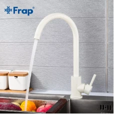 Змішувач для кухні Frap F40899-1, білий