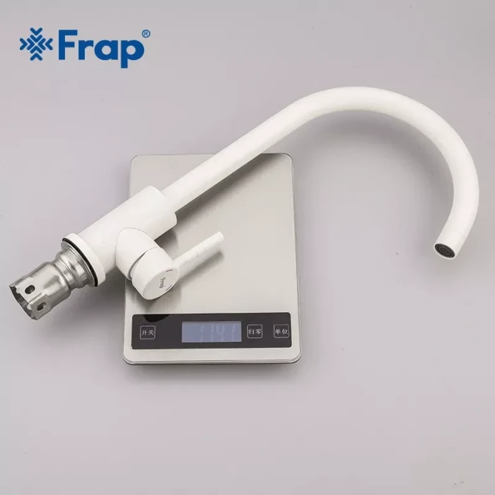 Змішувач для кухні Frap F40899-1, білий